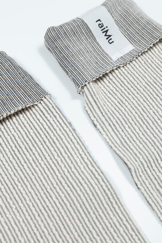 Rib Knit Arm Cover White