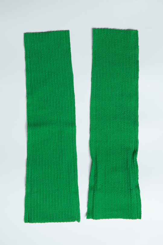 Rib Knit Arm Cover Green
