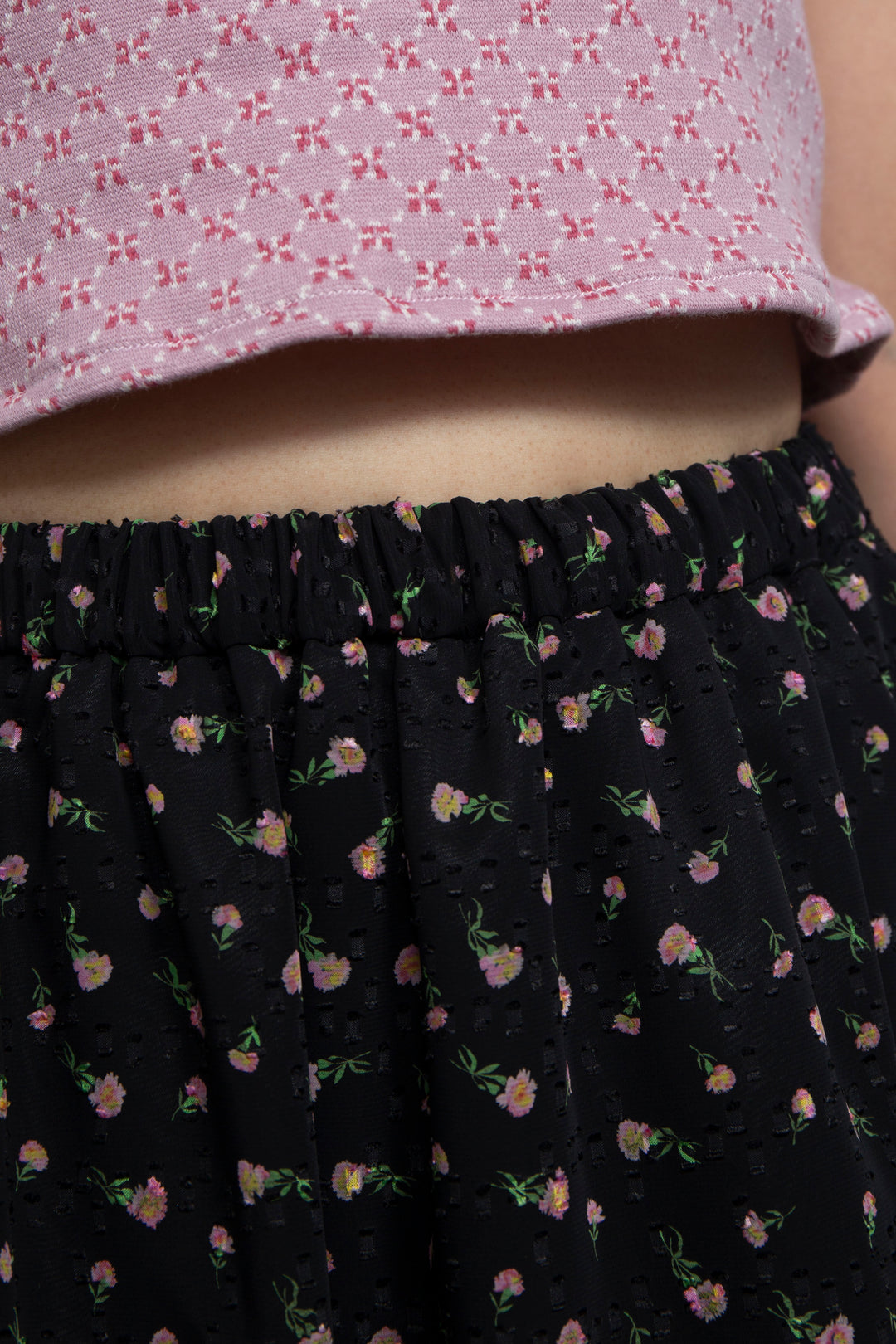 Ribbon Gently Skirt Black