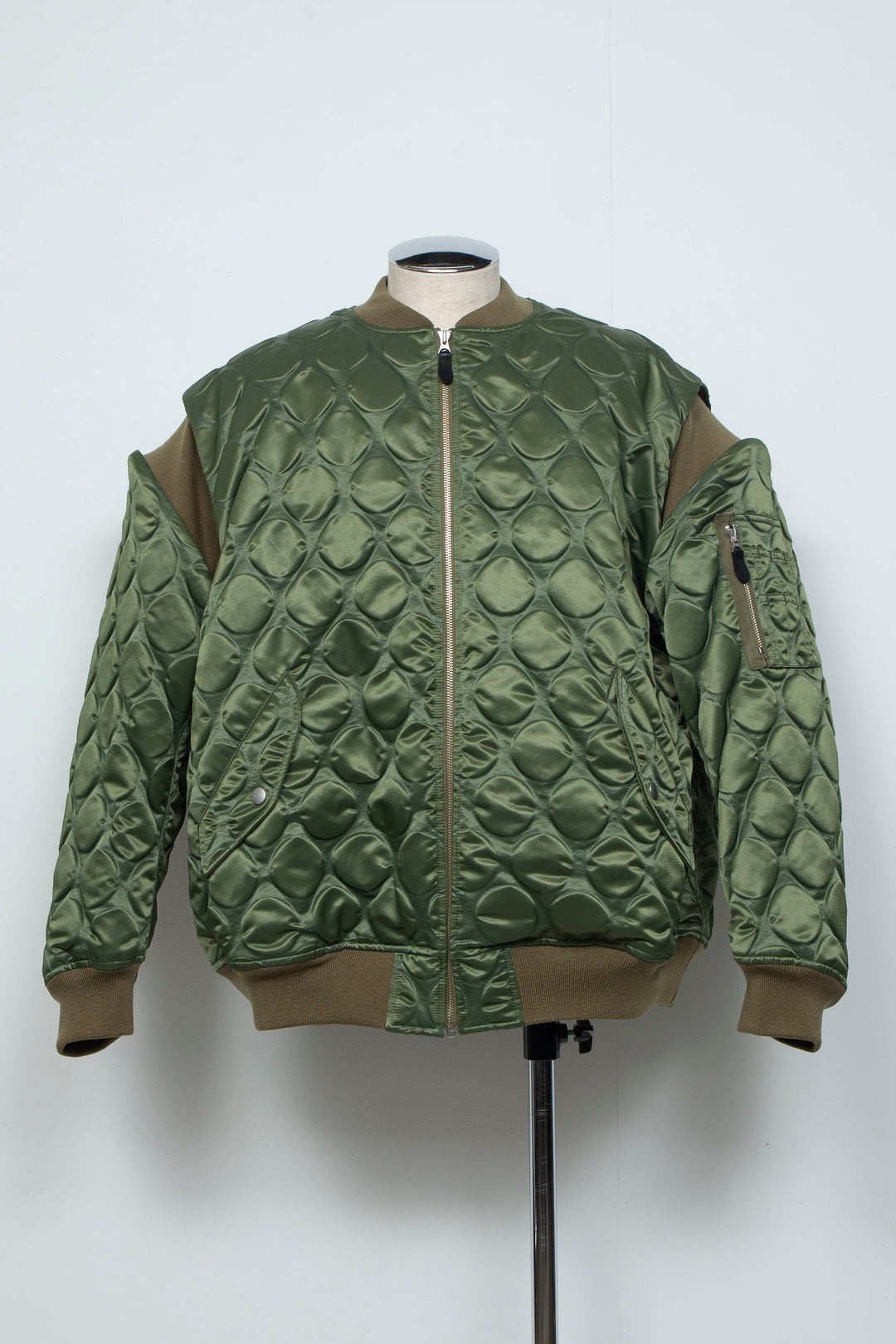 Rib Knit MA-1 Khaki