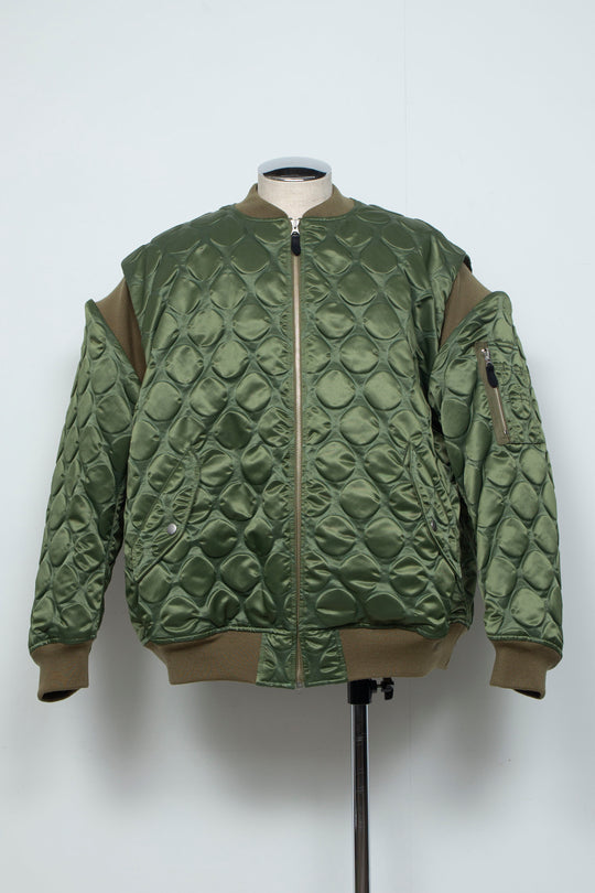 Rib Knit MA-1 Khaki