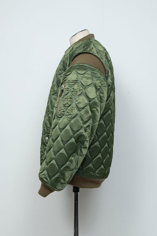 Rib Knit MA-1 Khaki