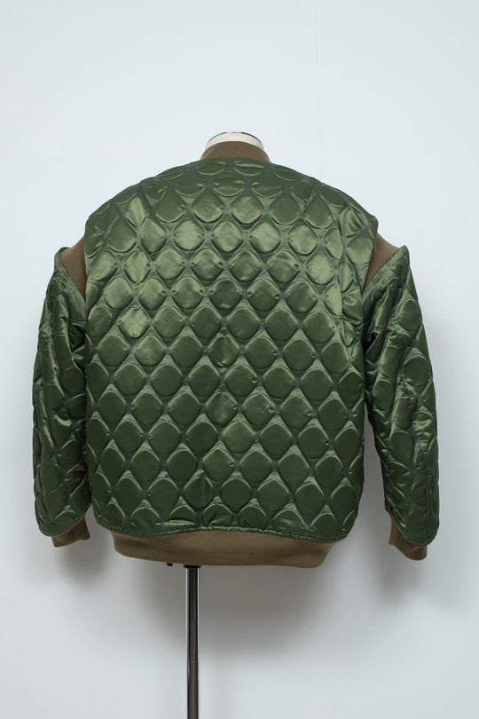 Rib Knit MA-1 Khaki