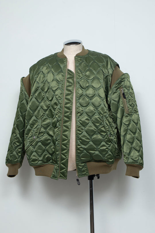 Rib Knit MA-1 Khaki