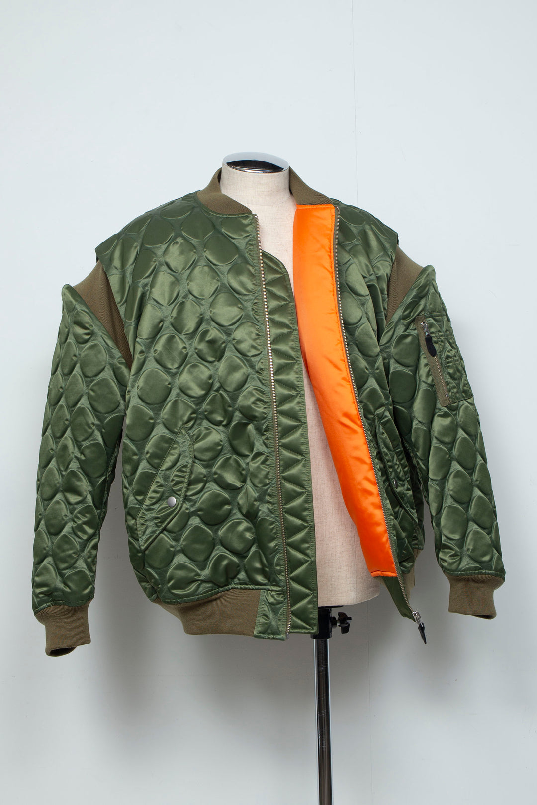 Rib Knit MA-1 Khaki