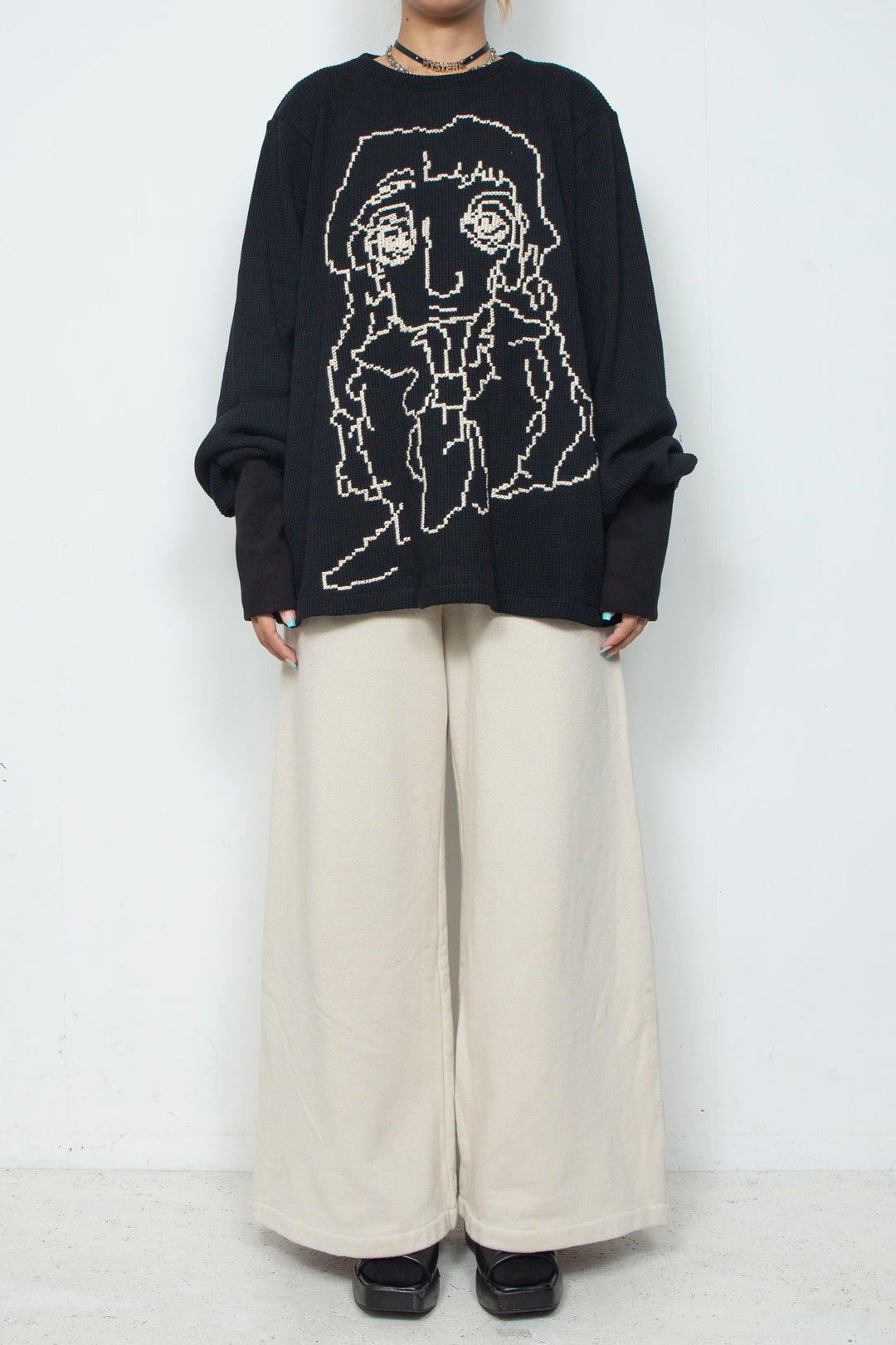PIXEL PULLOVER [DOROTHY] BLACK