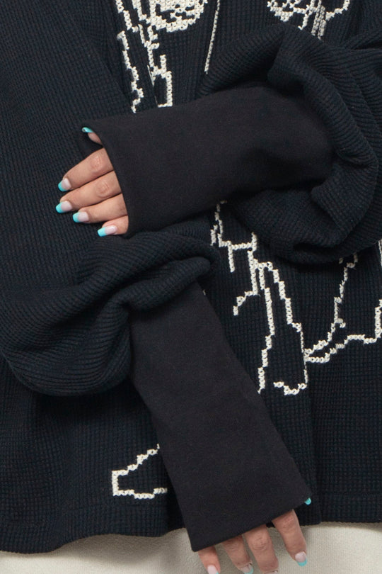 PIXEL PULLOVER [DOROTHY] BLACK