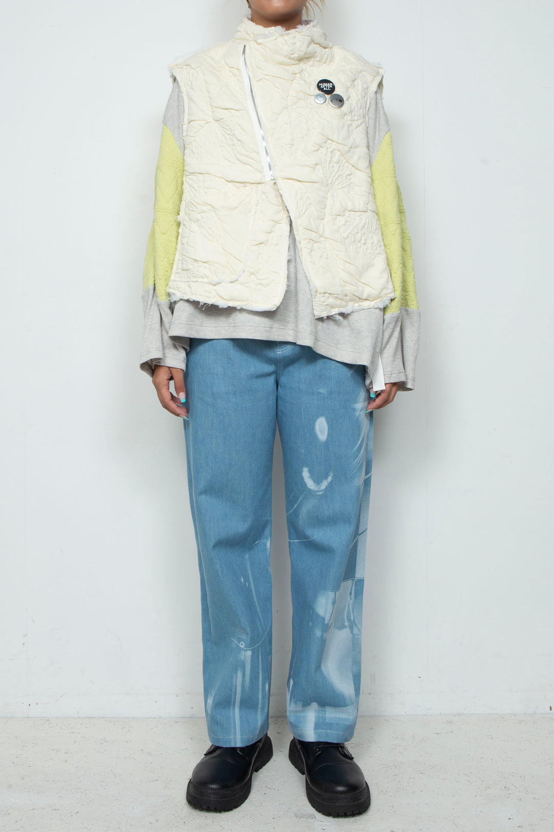 Anacro Vest (Record Ivory/Pink)