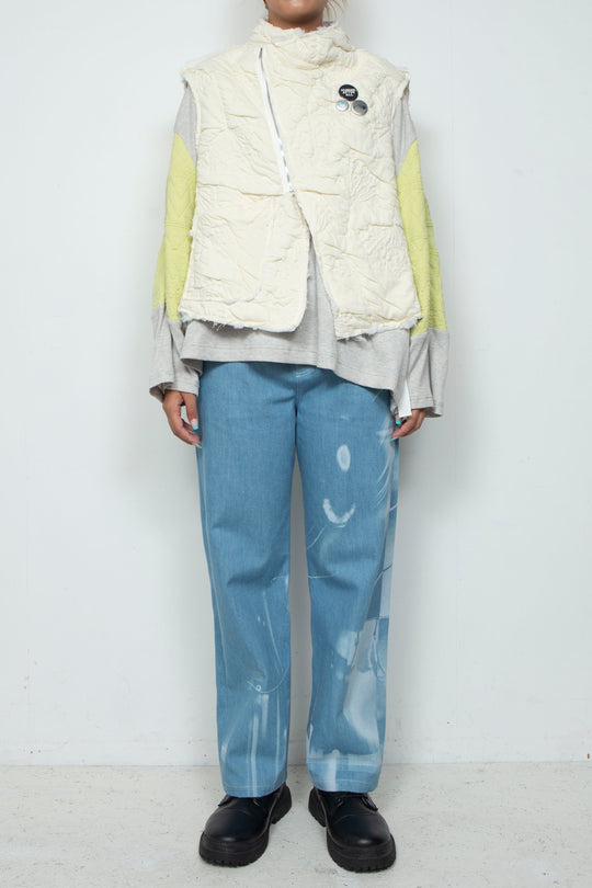 Anacro Vest (Record Ivory/Pink)