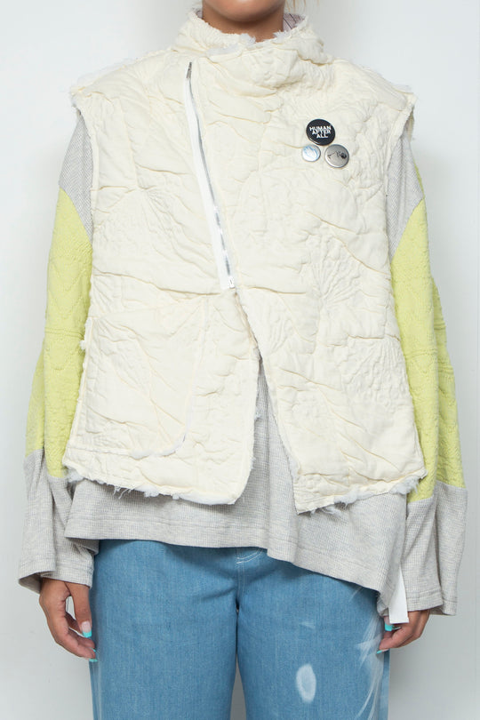 Anacro Vest (Record Ivory/Pink)