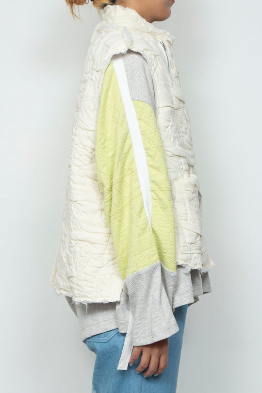 Anacro Vest (Record Ivory/Pink)