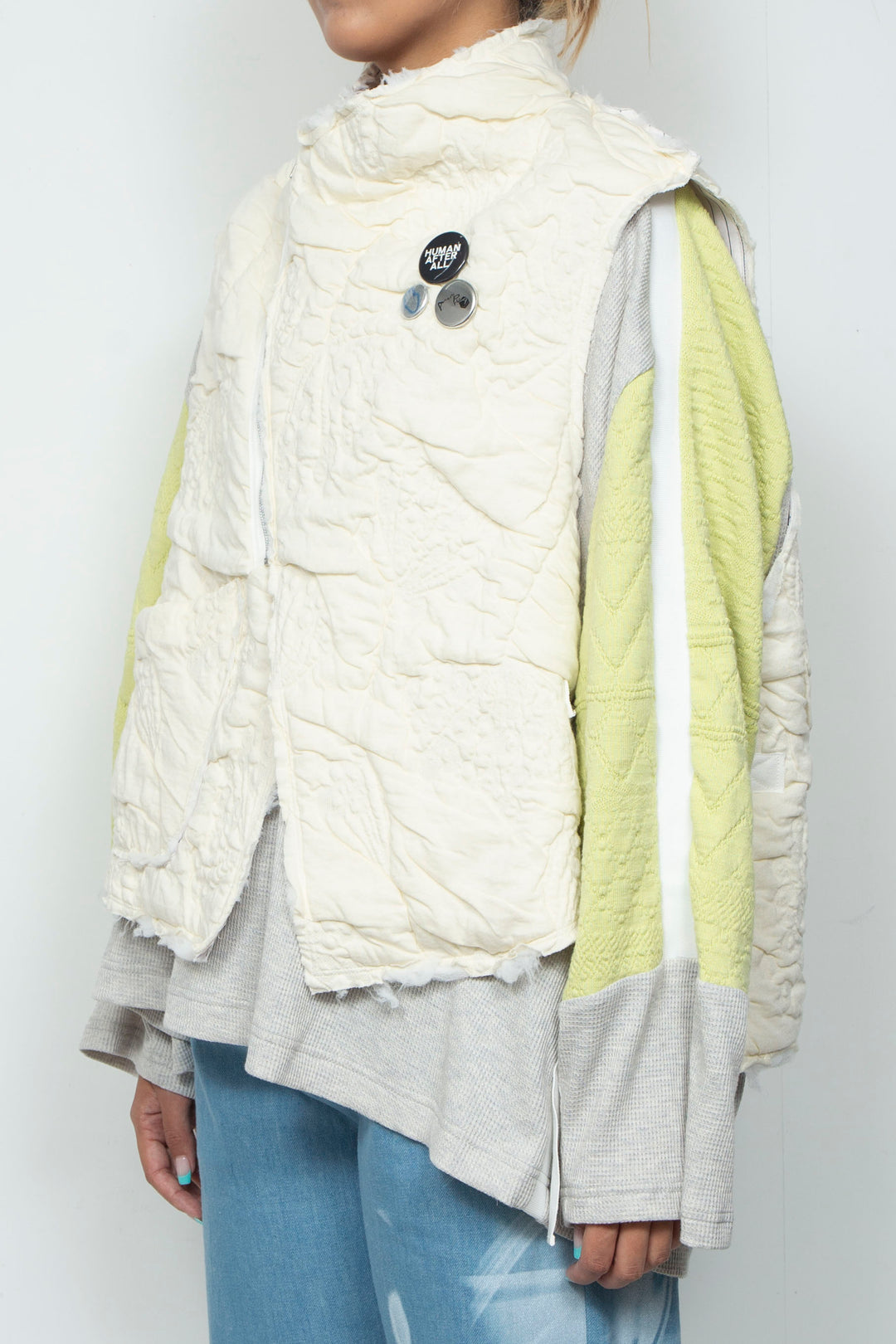 Anacro Vest (Record Ivory/Pink)