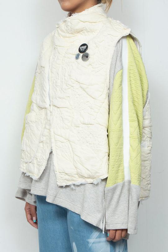 Anacro Vest (Record Ivory/Pink)
