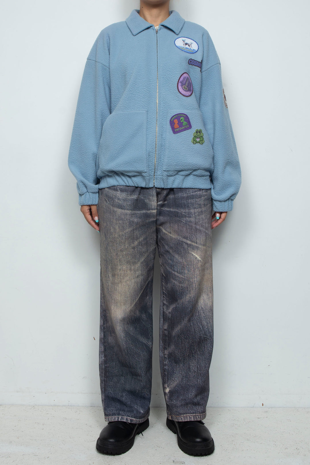 FLEECE BLOUSON BLUE