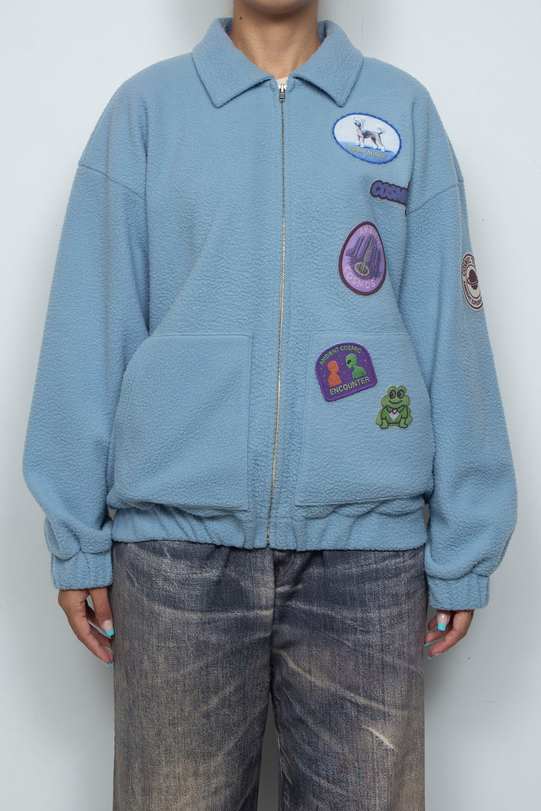 FLEECE BLOUSON BLUE