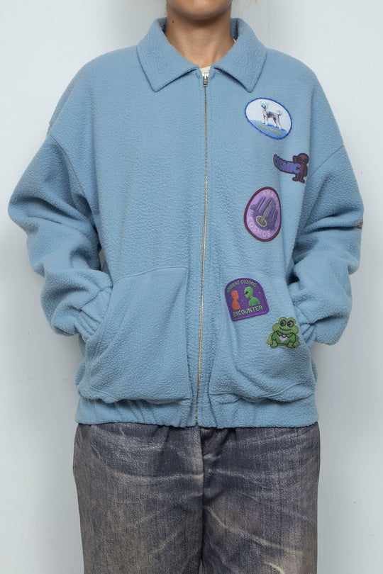 FLEECE BLOUSON BLUE