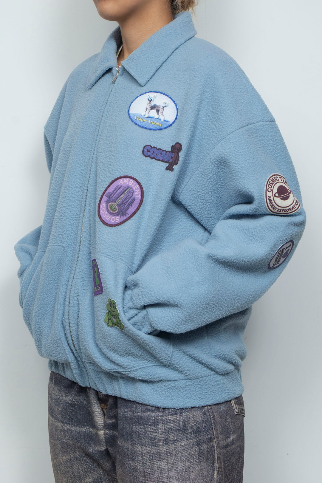 FLEECE BLOUSON BLUE