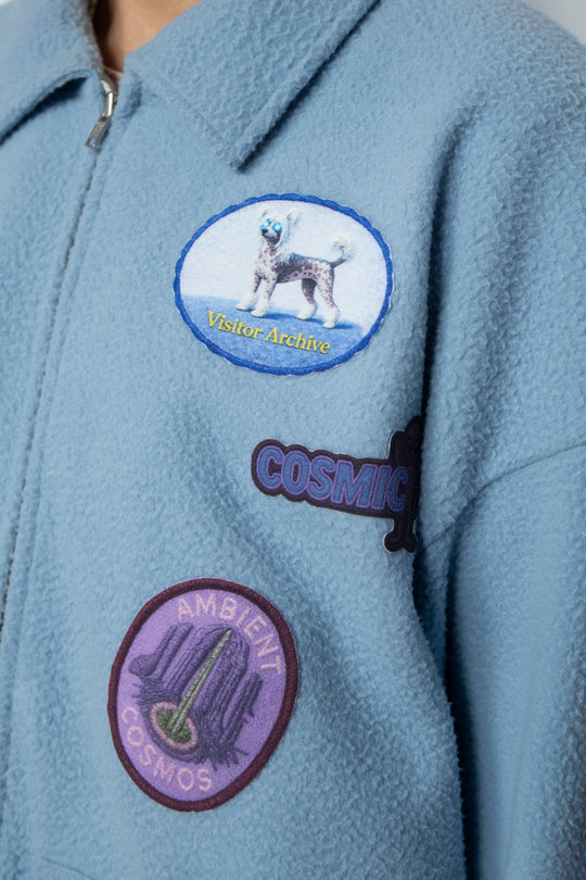 FLEECE BLOUSON BLUE