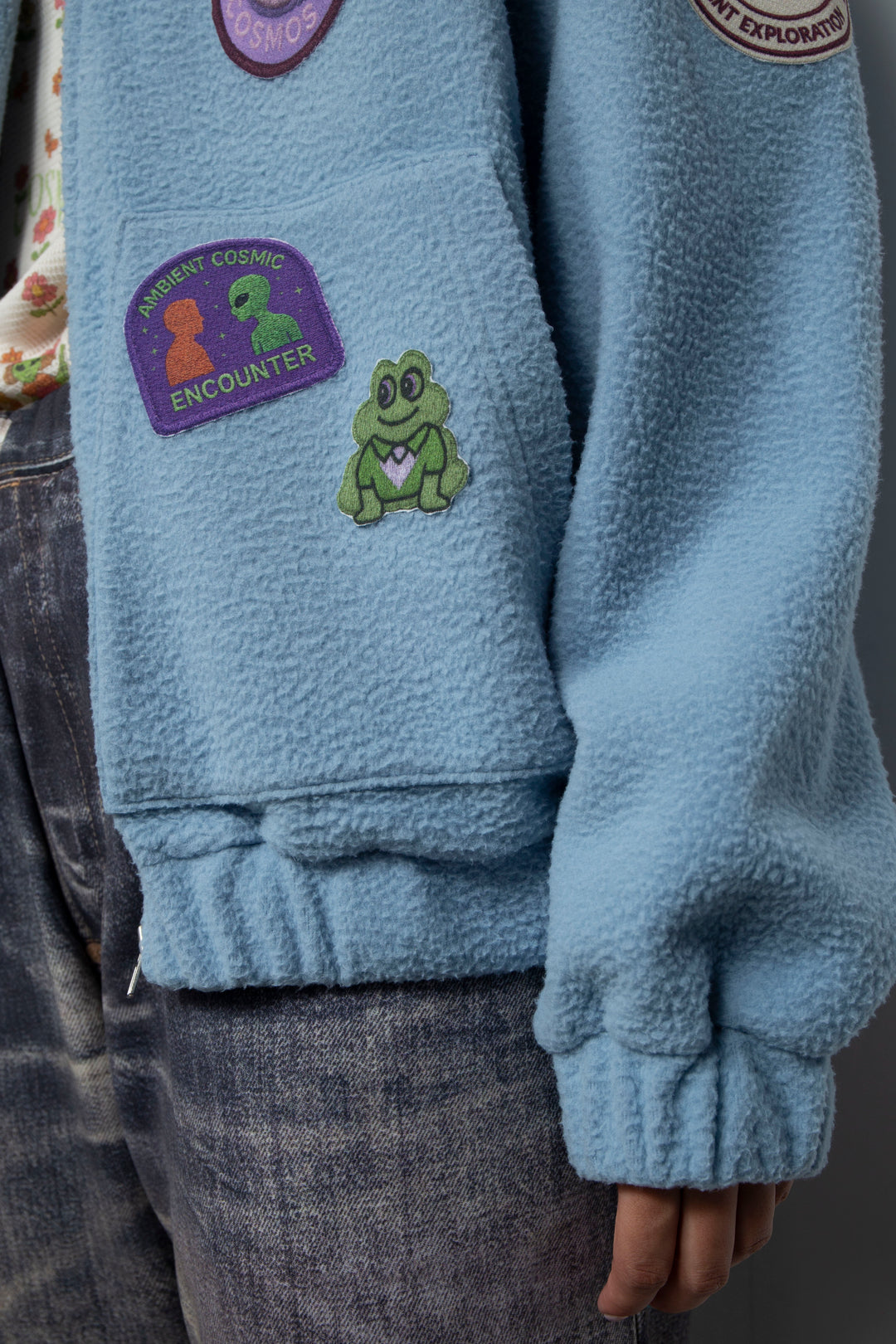 FLEECE BLOUSON BLUE