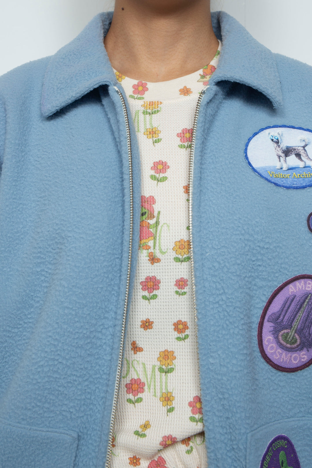FLEECE BLOUSON BLUE