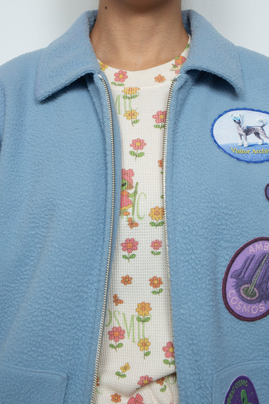 FLEECE BLOUSON BLUE