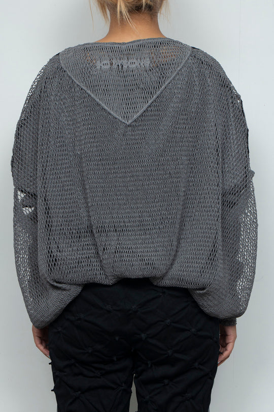 FOLD-OR-STRETCH FLOWER KNIT BLACK