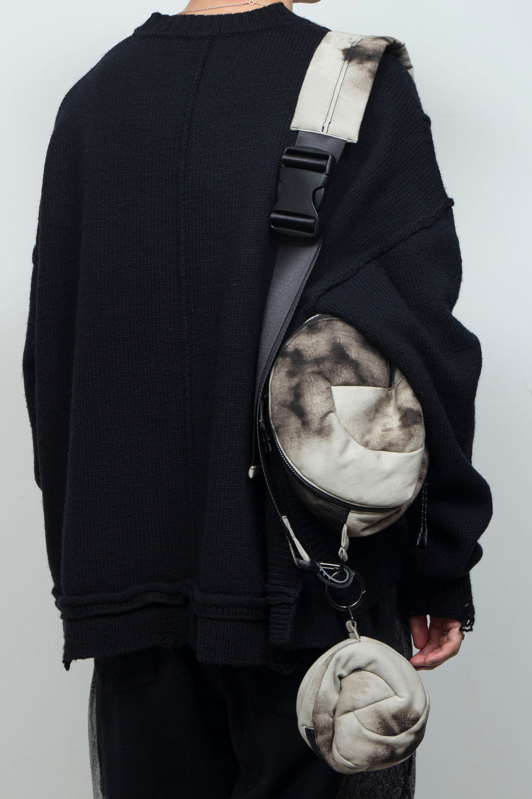 LB26AW-BAG01-MORB BLACK BLEACHED