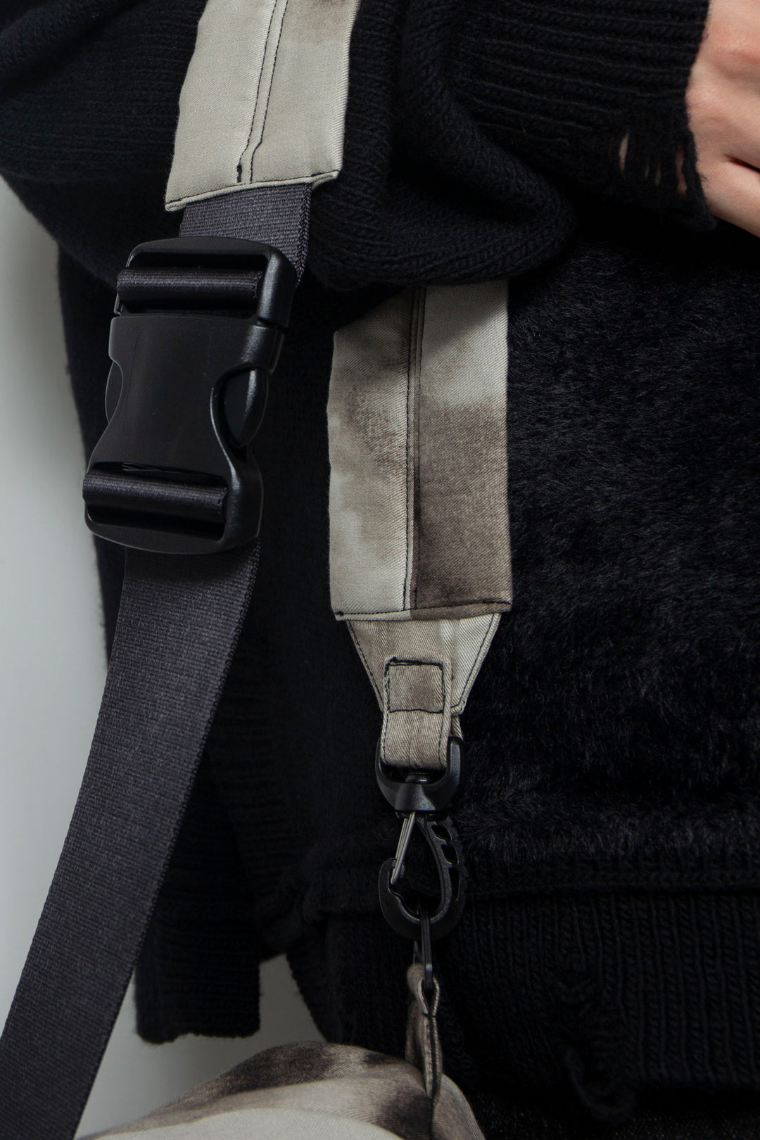 LB26AW-BAG01-MORB BLACK BLEACHED