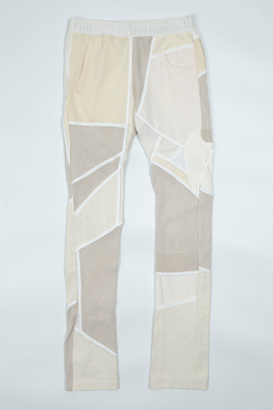 Skinny Long Pants White Mix