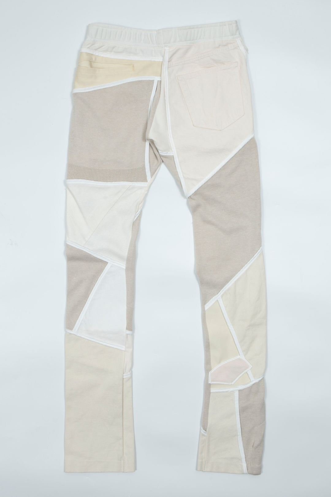 Skinny Long Pants White Mix