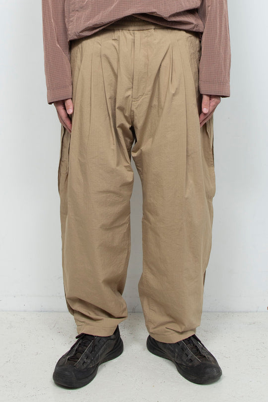 3tuck Big Balloon Pants Beige