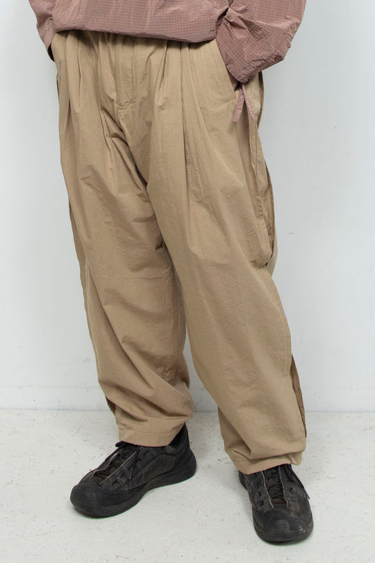 3tuck Big Balloon Pants Beige
