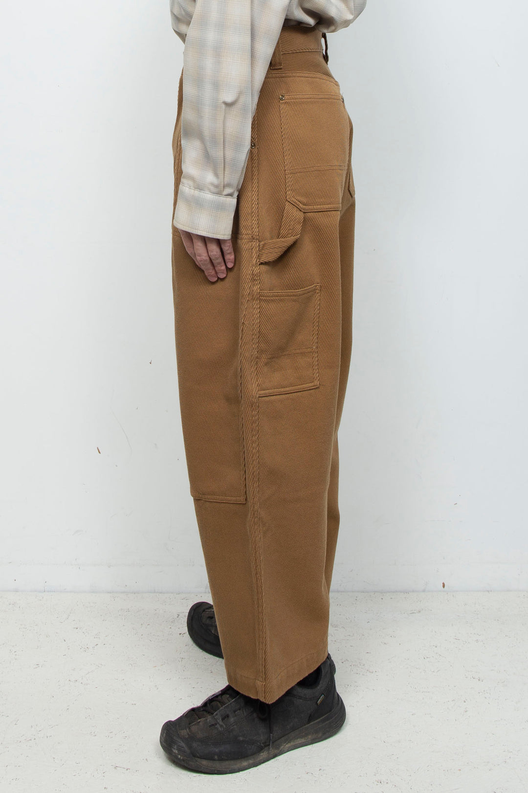 Cotton Jersey Double Knee Pants Light Brown