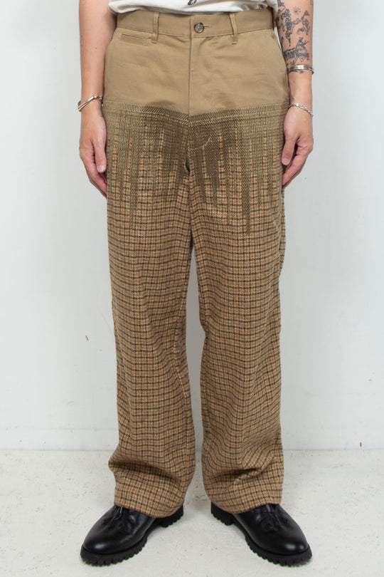 "ANAHEIM" Boundaries Embroidered Hunter Trousers BEIGE