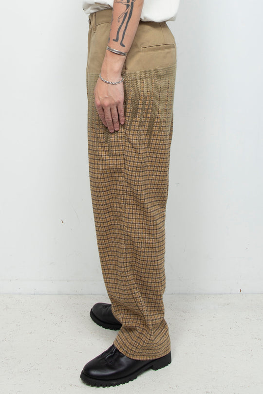 "ANAHEIM" Boundaries Embroidered Hunter Trousers BEIGE