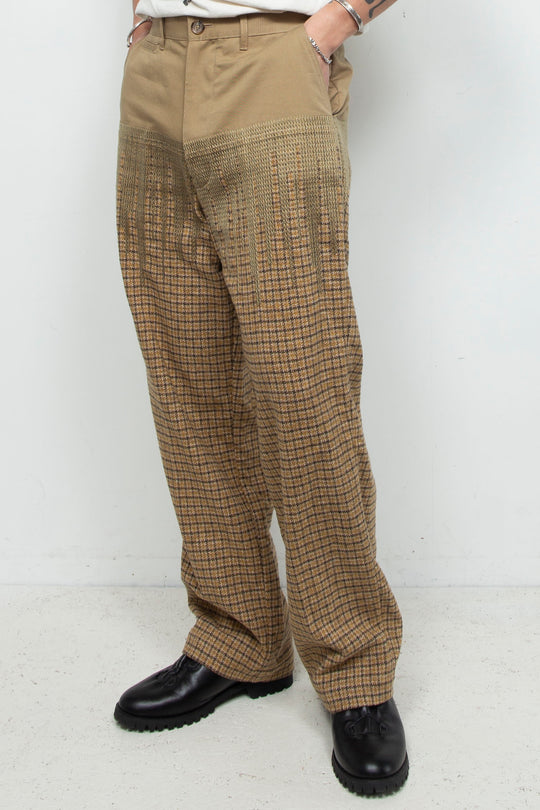 "ANAHEIM" Boundaries Embroidered Hunter Trousers BEIGE