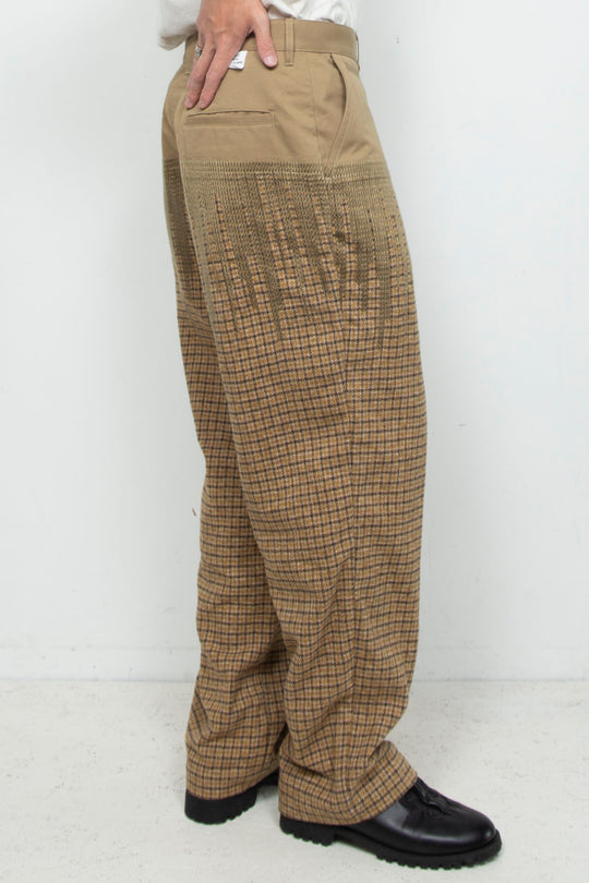 "ANAHEIM" Boundaries Embroidered Hunter Trousers BEIGE