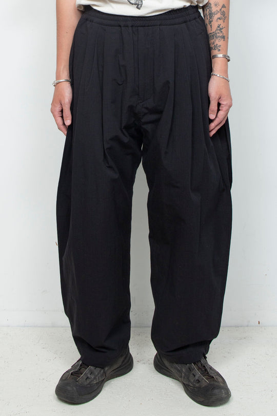 3tuck Big Balloon Pants Black