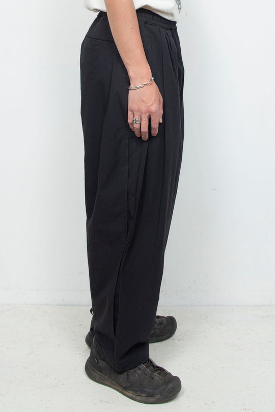 3tuck Big Balloon Pants Black