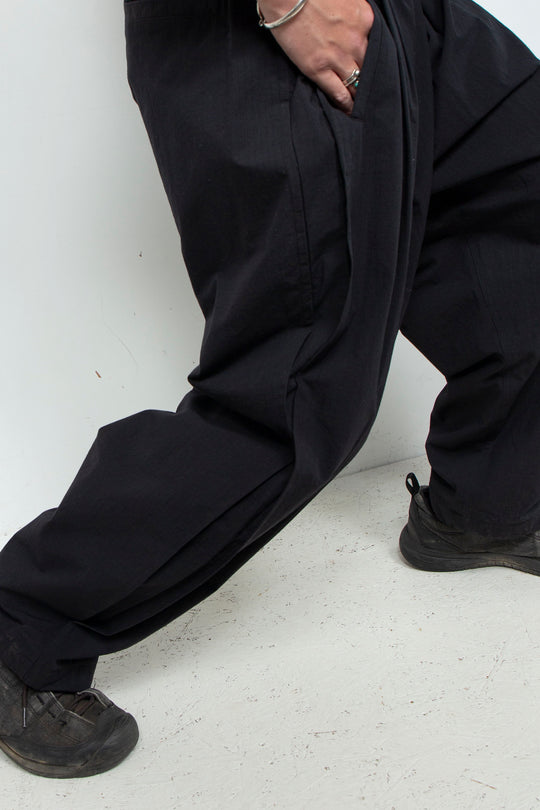 3tuck Big Balloon Pants Black
