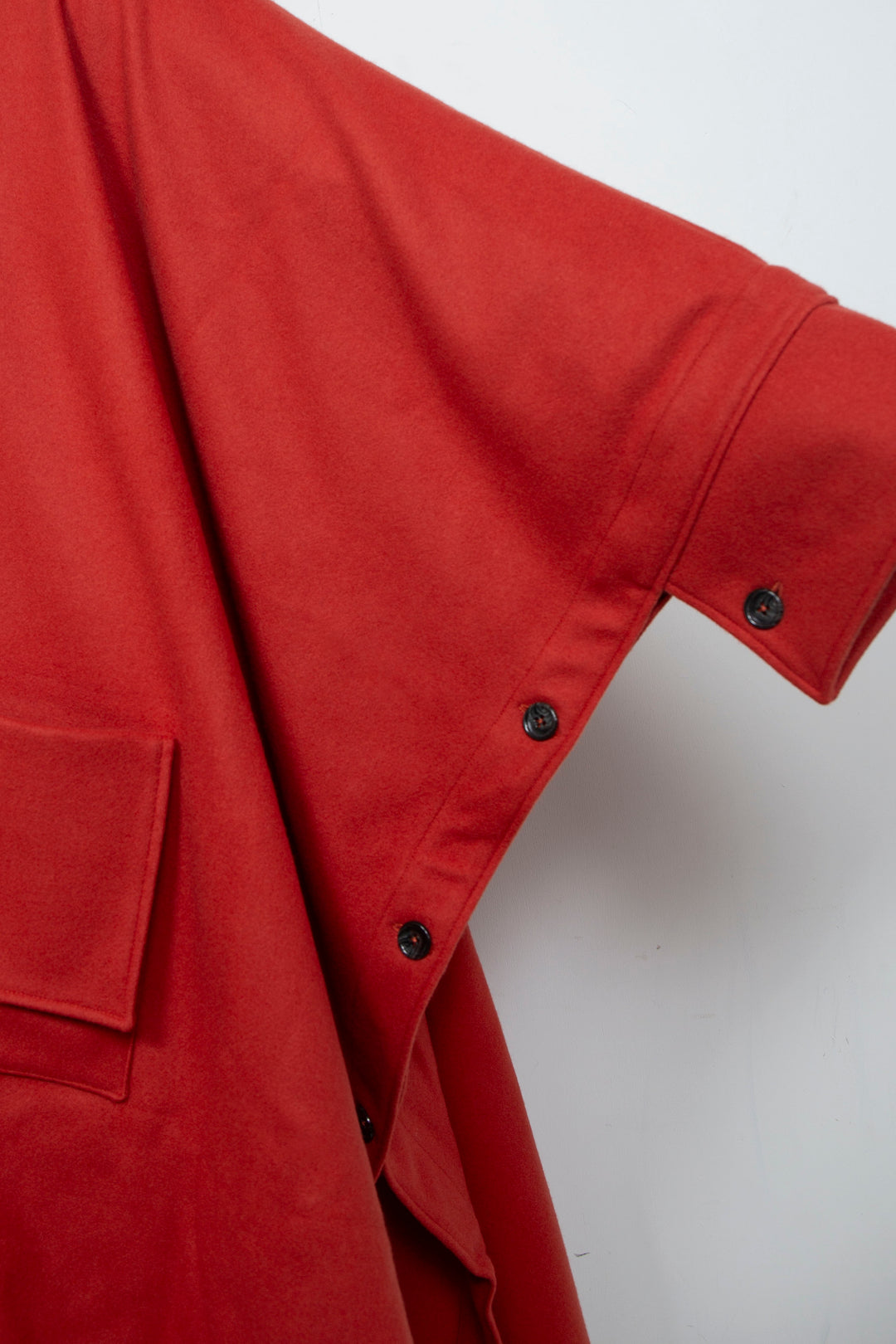 Super Big Poncho Coat Orange