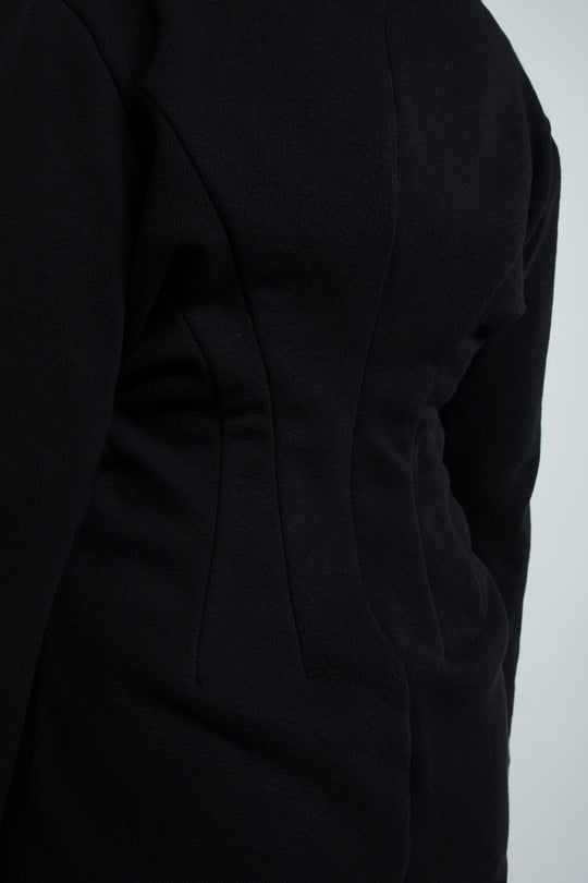 RIB CAGE KNIT TOP [DEFAULT] BLACK