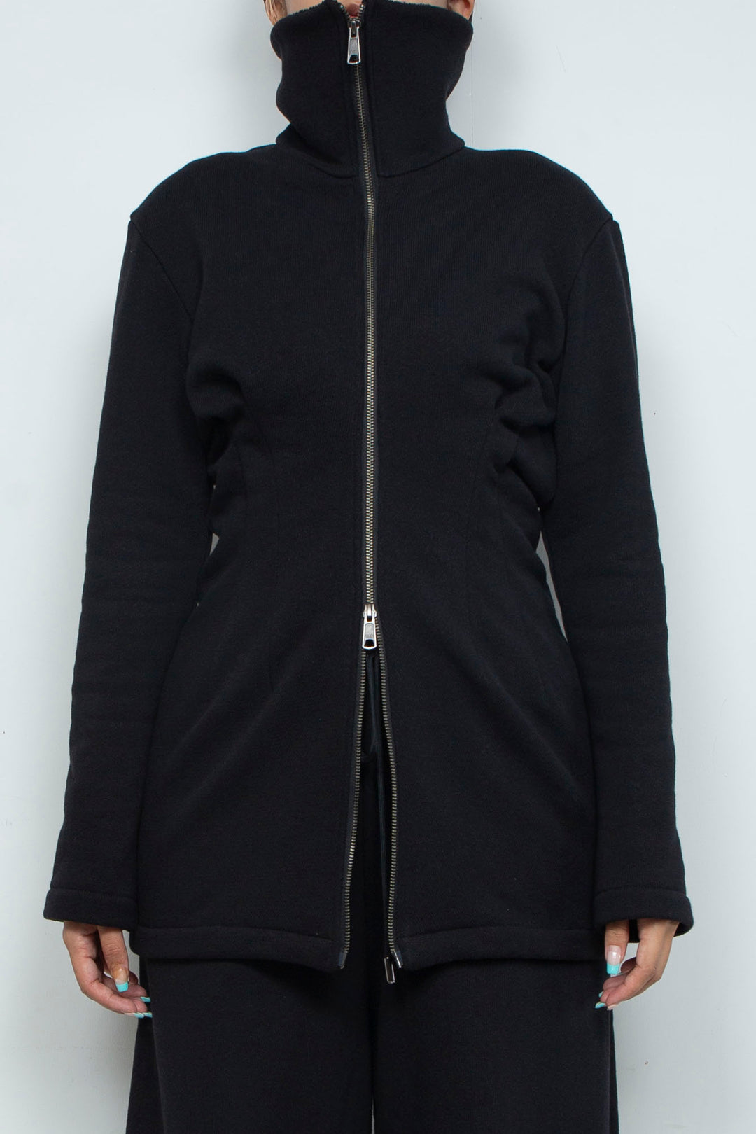 RIB CAGE KNIT TOP [DEFAULT] BLACK