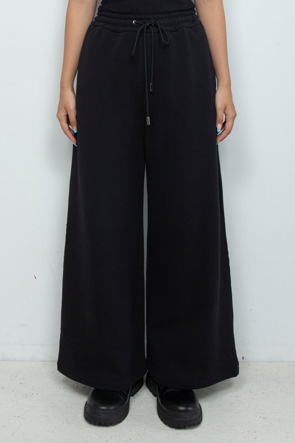 DRAWSTRING KNIT PANTS [DEFAULT] BLACK