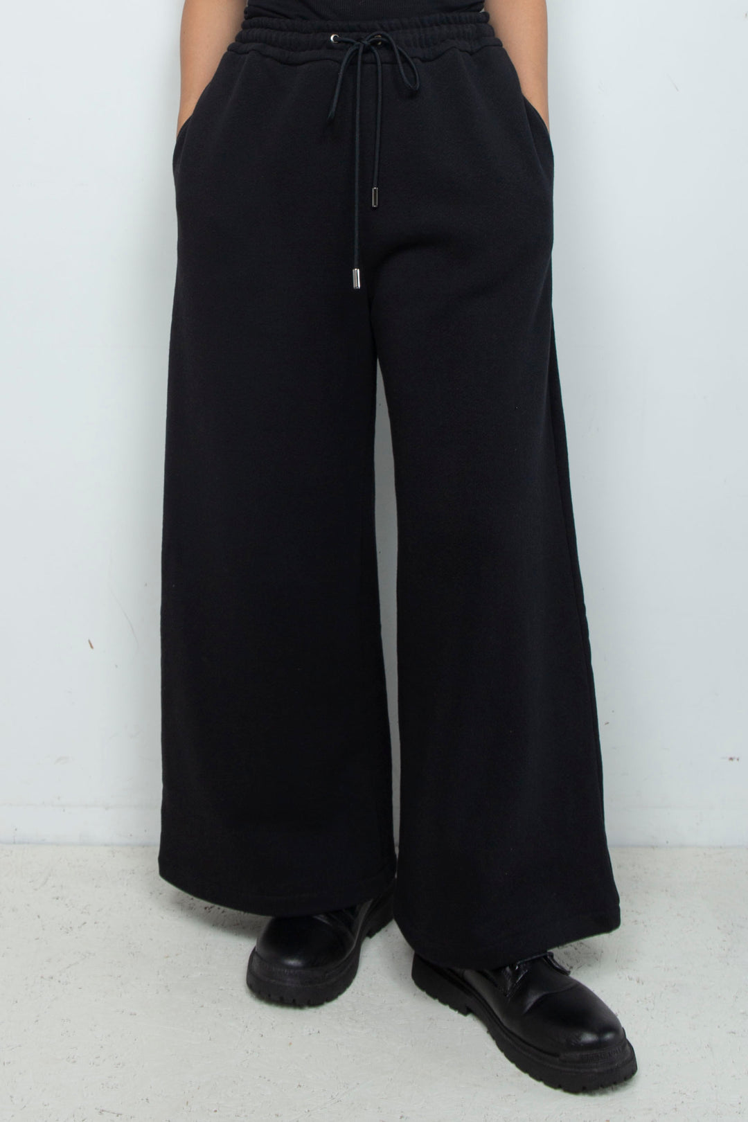 DRAWSTRING KNIT PANTS [DEFAULT] BLACK