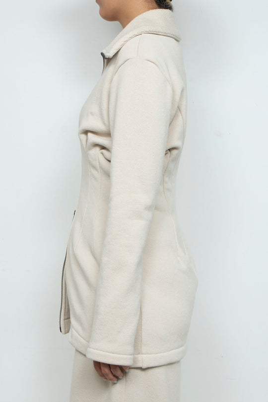 RIB CAGE KNIT TOP [DEFAULT] WHITE