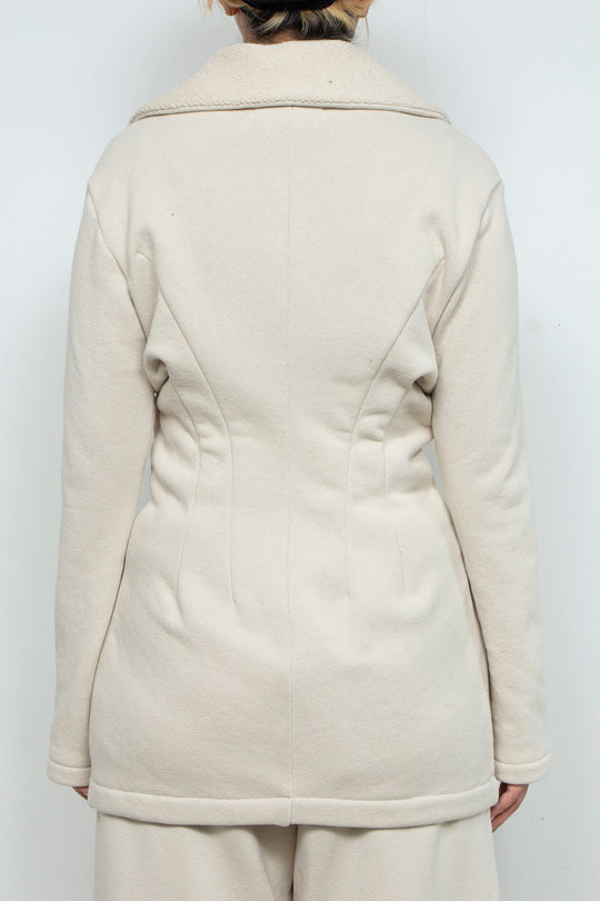RIB CAGE KNIT TOP [DEFAULT] WHITE