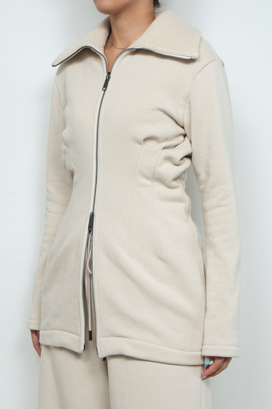 RIB CAGE KNIT TOP [DEFAULT] WHITE