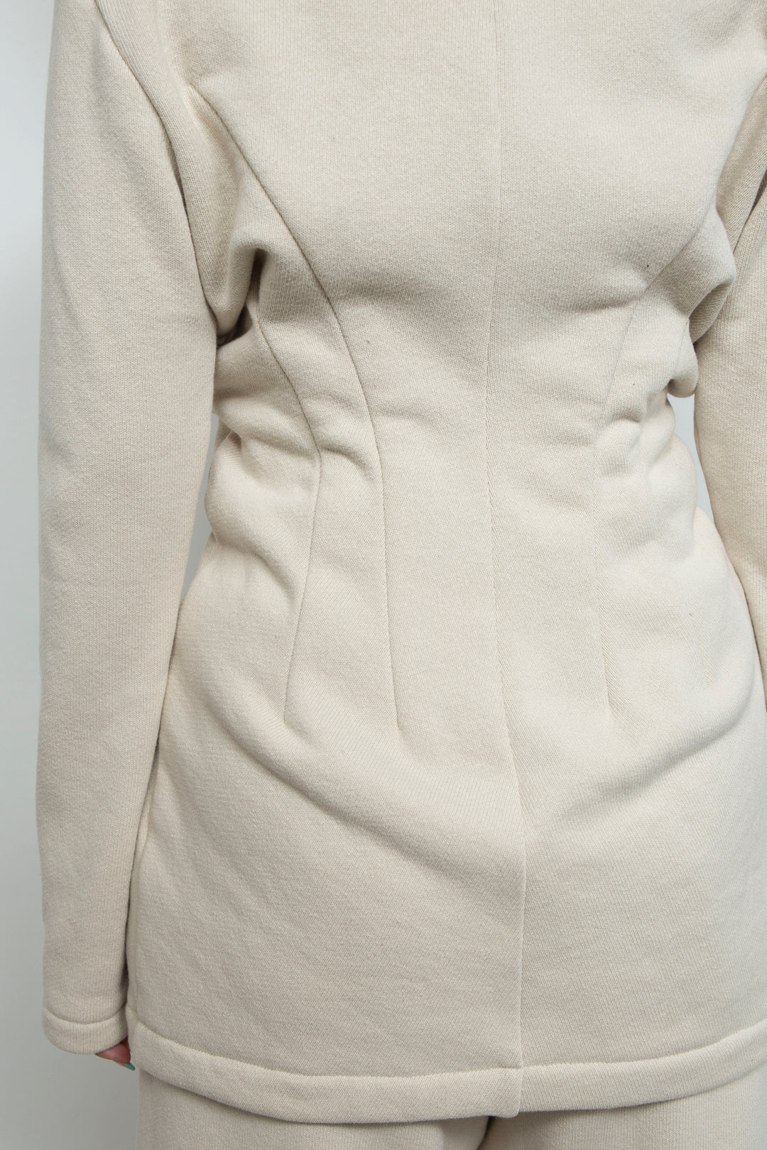 RIB CAGE KNIT TOP [DEFAULT] WHITE