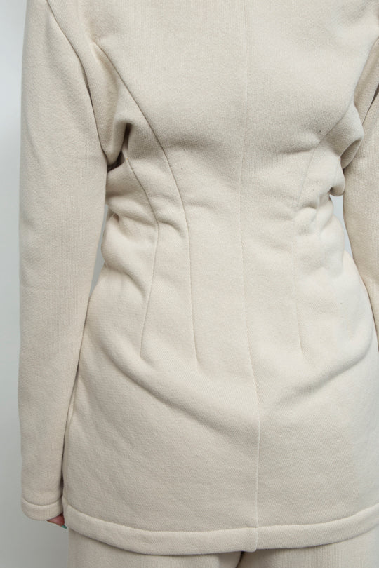 RIB CAGE KNIT TOP [DEFAULT] WHITE